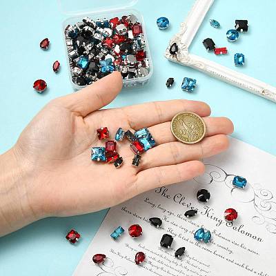 60Pcs 6 Styles Sew on Rhinestone RGLA-FS0001-22B-1