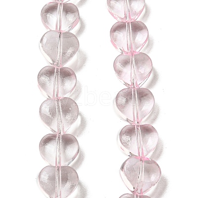 Baking Paint Transparent Glass Beads Strands DGLA-A08-T8mm-KD01-1
