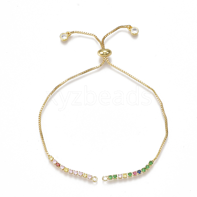Brass Bracelets Making ZIRC-S061-68-1