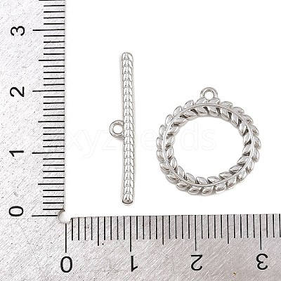 Brass Toggle Clasps KK-G548-34A-P-1