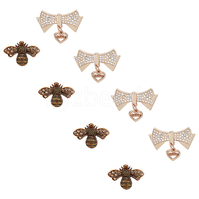 Alloy Shoes Clasps PALLOY-WR0001-01-1