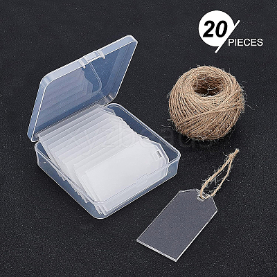 Transparent Acrylic Big Pendants TACR-BC0001-09-1