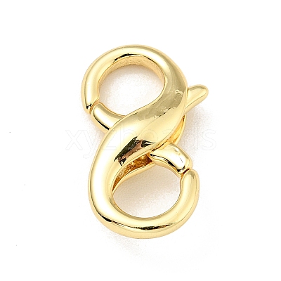 Brass Double Opening Lobster Claw Clasps X-KK-G416-53G-1