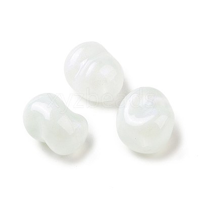 Opaque Acrylic Beads OACR-E015-08G-1