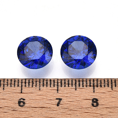 Diamond Shaped Cubic Zirconia Pointed Back Cabochons ZIRC-R004-10mm-06-1