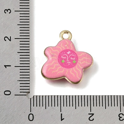 Printed Brass Pendants KK-CBAE379-02G-E-1