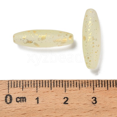 Frosted Glass Beads FGLA-L001-001B-1