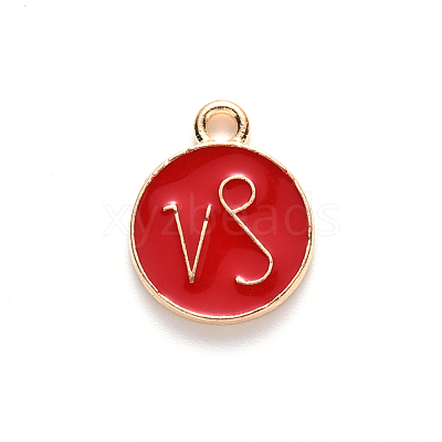 Alloy Enamel Pendants ENAM-S124-01A-07E-1