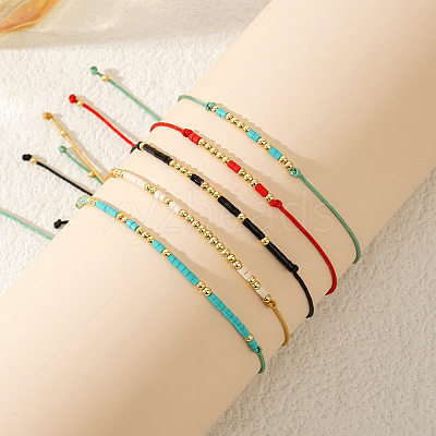 Glass Bead Bracelet Sets for Women PH1817-1