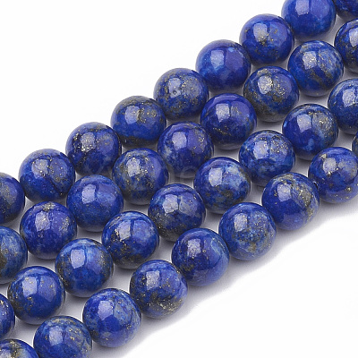 Natural Lapis Lazuli Beads Strands G-S333-8mm-013-1