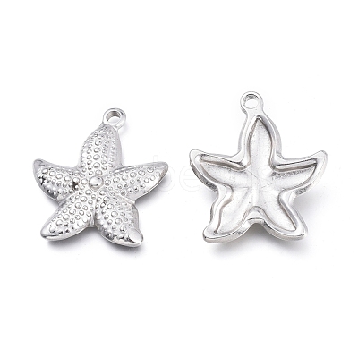 Tarnish Resistant 304 Stainless Steel Pendants STAS-K207-40P-1