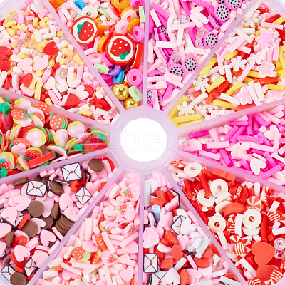 70G 10 Styles Handmade Polymer Clay Sprinkles Mix CLAY-SW0001-03A-1