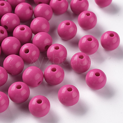 Opaque Acrylic Beads MACR-S370-C10mm-A13-1