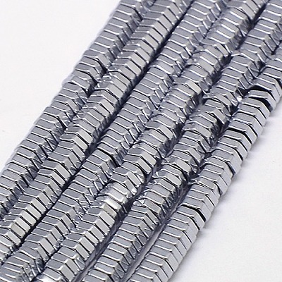 Electroplate Non-magnetic Synthetic Hematite Beads Strands X-G-J165-3mm-08-1