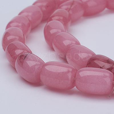 Barrel Shaped Gemstone Natural Rhodochrosite Stone Beads Strands X-G-S114-10-1