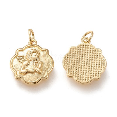 Brass Pendants ZIRC-I044-54G-1
