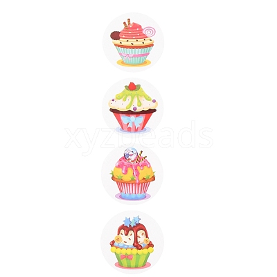 8 Styles Birthday Theme Paper Stickers X-DIY-L051-005B-1