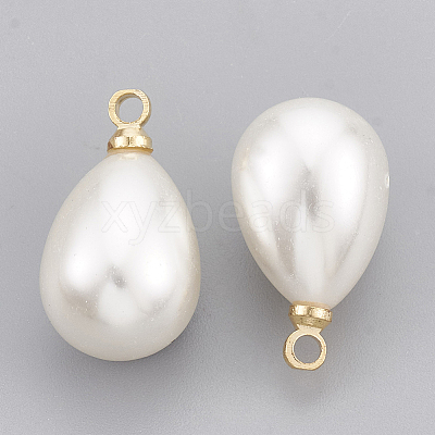 ABS Plastic Imitation Pearl Pendants X-KK-T035-63-1