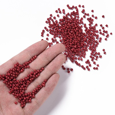 Baking Paint Glass Seed Beads SEED-S002-K14-1