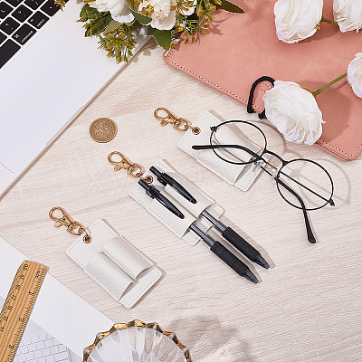 3Pcs PU Keychains KEYC-CL0001-49B-1