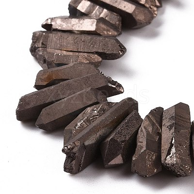 Natural Quartz Crystal Points Beads Strands G-K181-B29-1