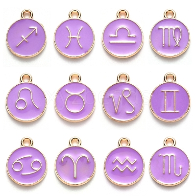 Alloy Enamel Pendants ENAM-S124-01B-01-1