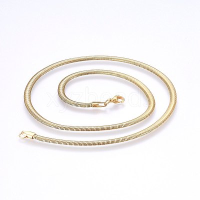 304 Stainless Steel Herringbone Chain Necklaces X-NJEW-F227-07G-07-1