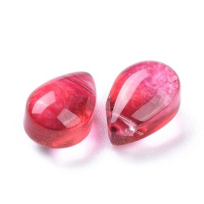 Transparent Glass Charms X-GGLA-M004-05B-1