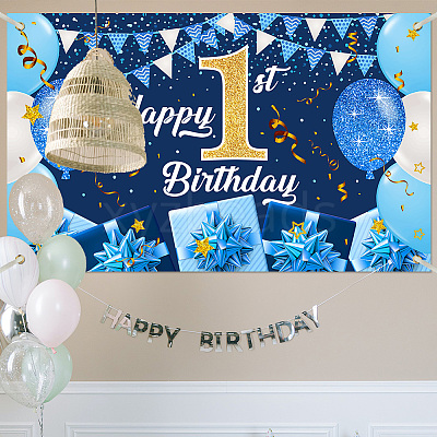 Polyester Hanging Banner Sign AJEW-WH0190-064-1