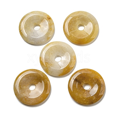 Natural Yellow Aventurine Pendants G-P532-01A-13-1