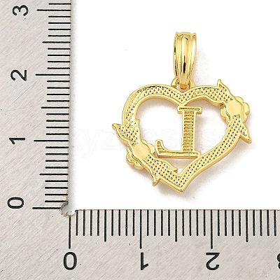 Heart Brass Pendants KK-I714-04G-L-1