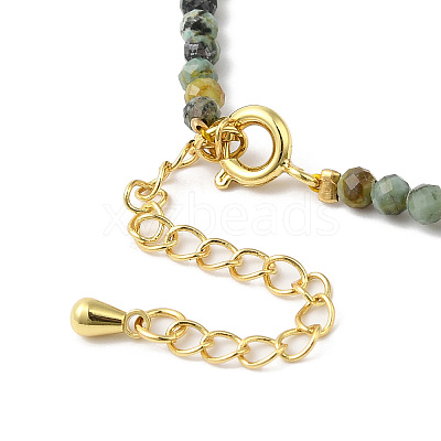 Natural Topaz Jade & Tourmaline Chips & Pearl Beaded Necklace NJEW-G099-03G-1