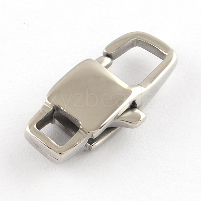 Tarnish Resistant Polished 304 Stainless Steel Lobster Claw Clasps X-STAS-R072-53A-1