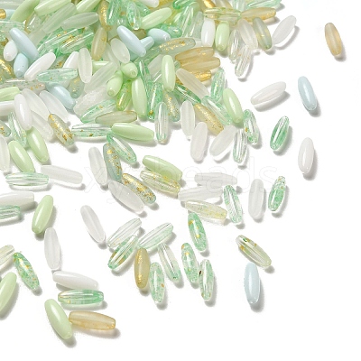 Painted Glass Beads GLAA-C037-01B-1