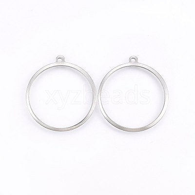 Tarnish Resistant 201 Stainless Steel Pendants X-STAS-E438-31P-1