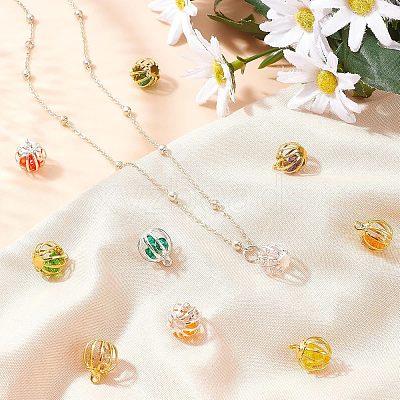 20Pcs 2 Style Iron Lantern Charms IFIN-AR0001-19-1