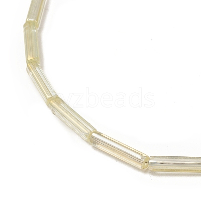 Electroplate Glass Beads Strands EGLA-L044-I-1