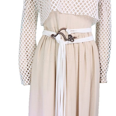Vintage Faux Suede Cord Multi-layered Long Tassel Belly Chain Belts FS-WG0892A-05-1