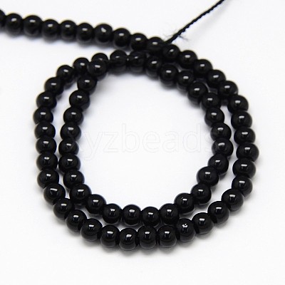 Crystal Glass Round Beads Strands EGLA-F037-4mm-B03-1