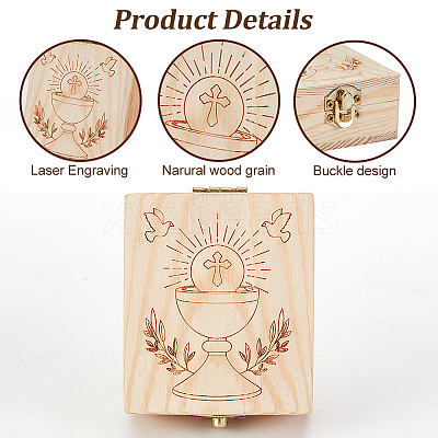 Wood Jewelry Box AJEW-WH0541-33-1