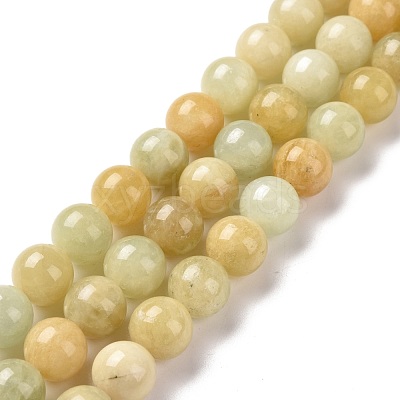 Natural Morganite Round Beads Strands G-C238-01C-1