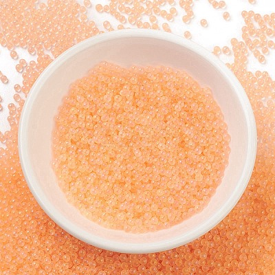 Luminous Transparent Glass Seed Round Beads GLAA-F124-D04-A-1