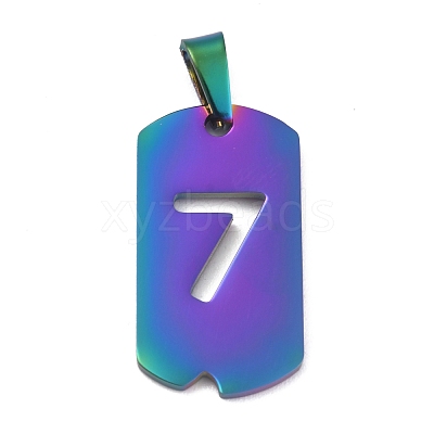 Ion Plating(IP) 304 Stainless Steel Pendants STAS-O127-A07-1