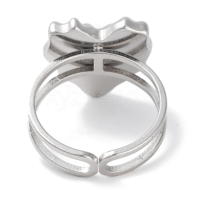 Ion Plating(IP) 304 Stainless Steel Ring RJEW-B059-04P-03-1