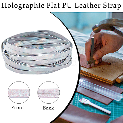 4.6~5M Laser Flat Imitation Leather Cord LC-GF0001-06A-02-1