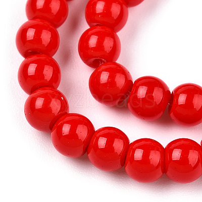 Opaque Solid Color Glass Beads Strands LS-GLAA-T032-P10mm-04-1