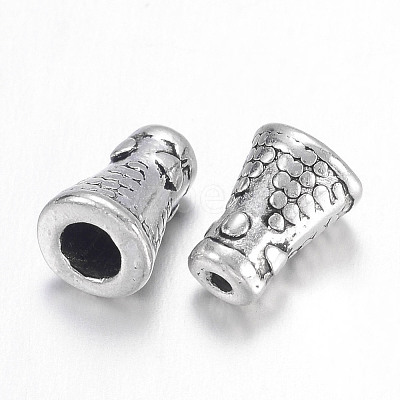 Tibetan Style Alloy Bead Caps X-LF0422Y-1