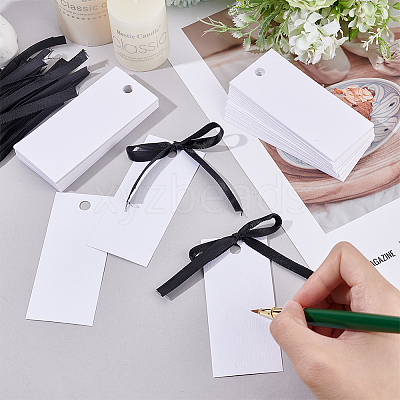 100 Sets Blank Paper Gift Tags CDIS-ME0001-02A-1