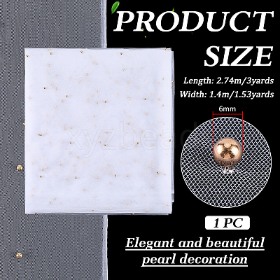 3 Yards Polyester Mesh Fabric DIY-WH0816-169C-1