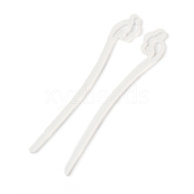 Opaque Acrylic Hair Sticks OHAR-C011-03H-1